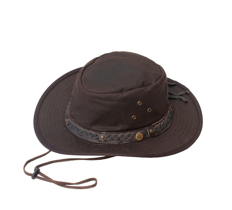 Waxed Canvas Cowboy Hat, Waterproof, Foldable Outback Adventure Headwear - Etsy