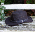 Waxed Canvas Cowboy Hat, Waterproof, Foldable Outback Adventure Headwear - Etsy