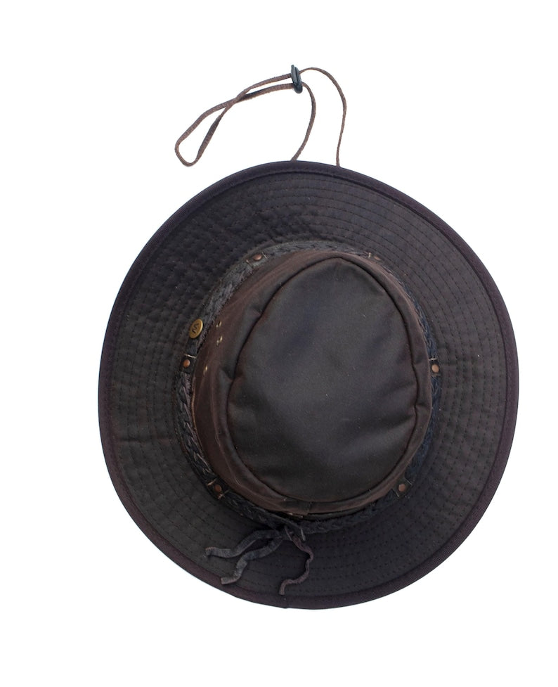Waxed Canvas Cowboy Hat, Waterproof, Foldable Outback Adventure Headwear - Etsy